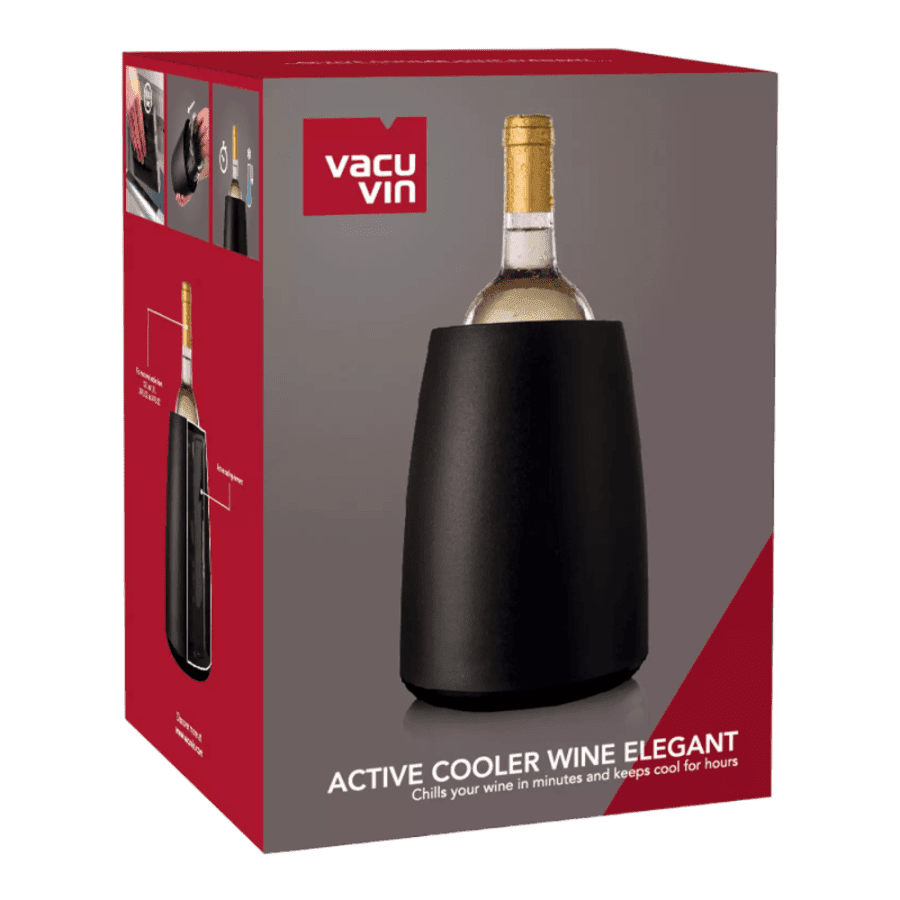 VACU VIN CHAMPAGNE GLASS BLACK PRESTGE